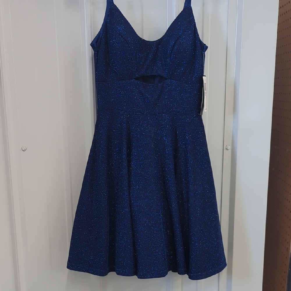 City Studio Glittering Blue Dress